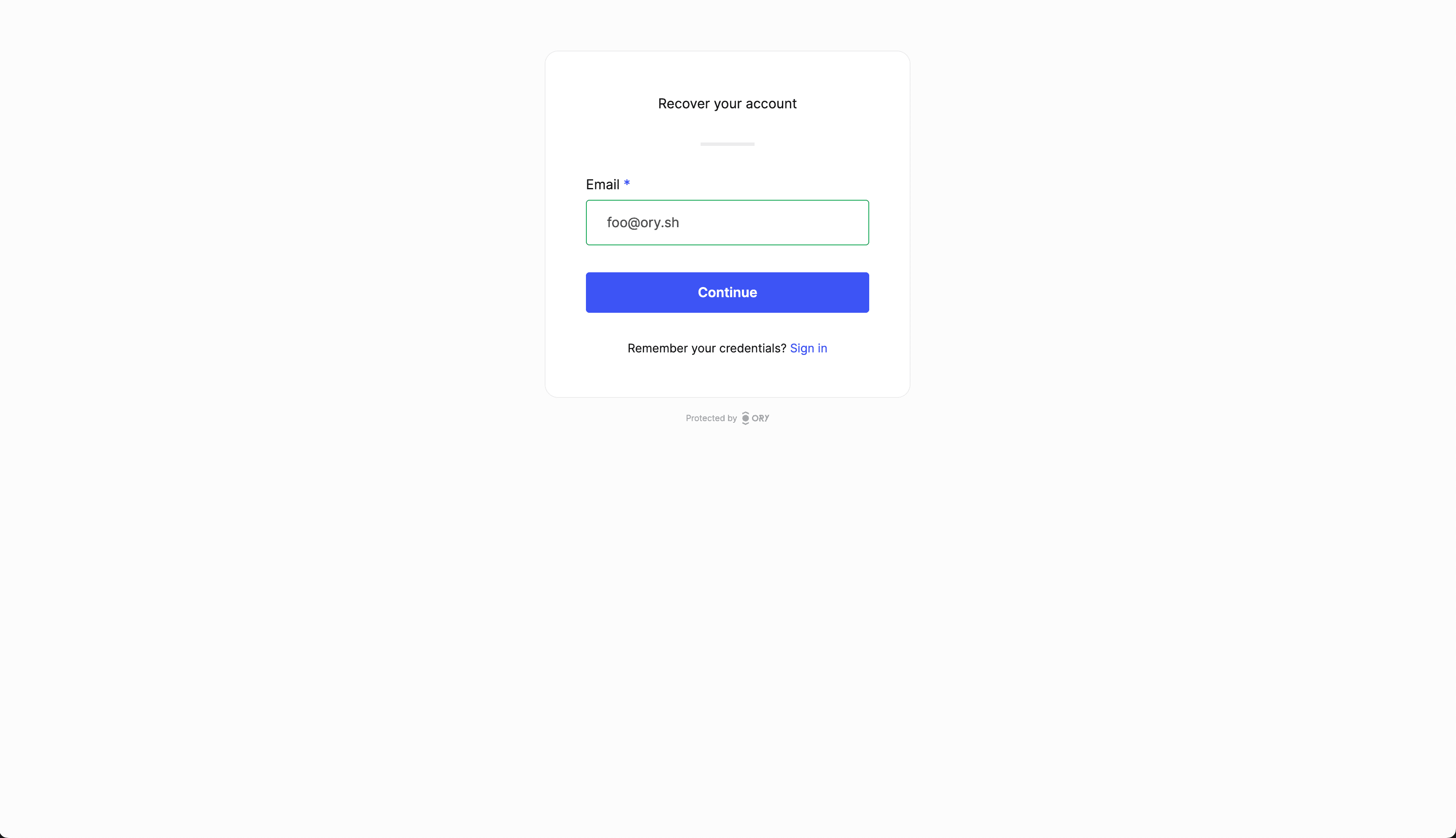 Enter your email address